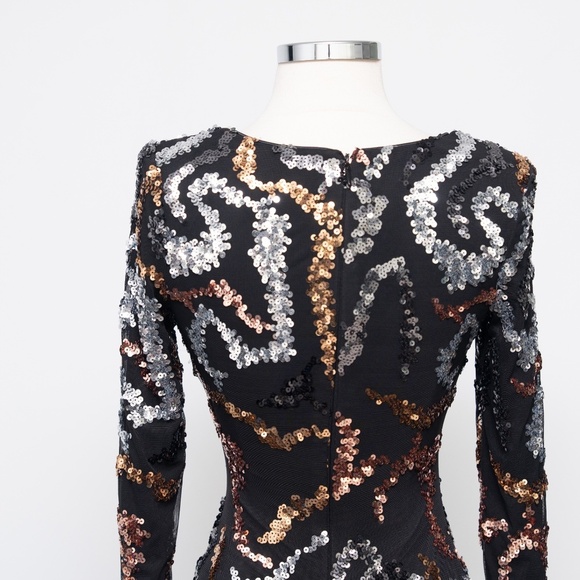 Dress The Population Emmalyn Sequin Cocktail Dress XS - Picture 11 of 11